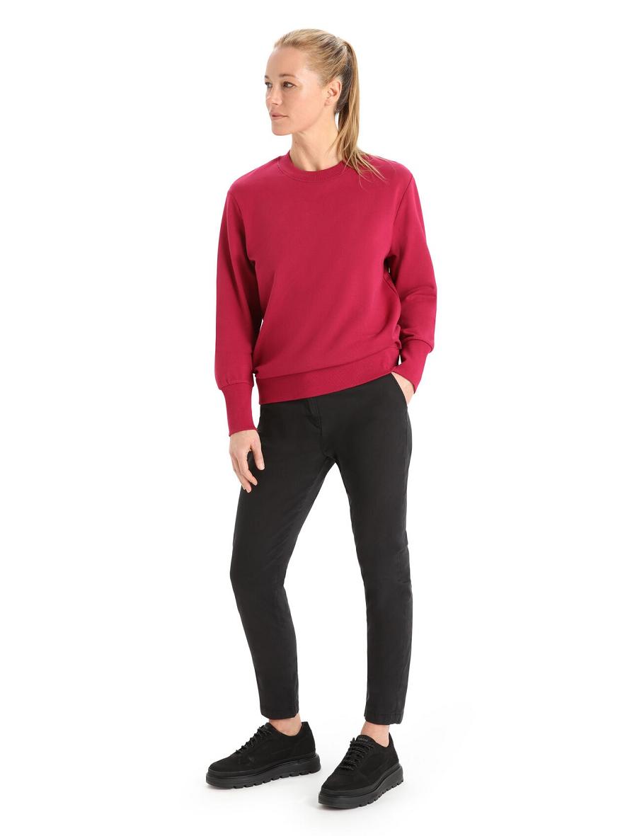 Icebreaker Merino Central II Long Sleeve Naisten Puserot Pinkki | FI 1618PJJQ